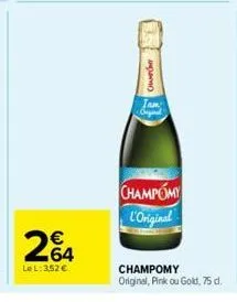 chanch  iam:  org  champomy  l'original  champomy original, pink ou gold, 75 d. 