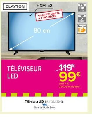 téléviseur LED 