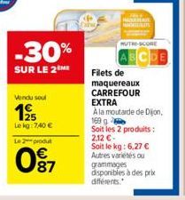 filets de maquereaux Carrefour