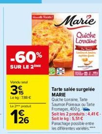 quiche lorraine Marie