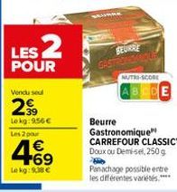 beurre Carrefour