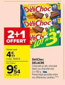 chocolat au lait Délichoc