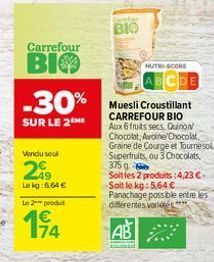 fruits secs Carrefour