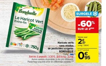 haricots verts Bonduelle