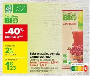 jus de fruits Carrefour