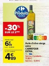 huile d'olive vierge carrefour