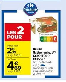 beurre Carrefour