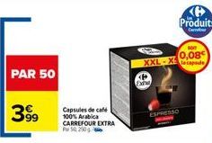 capsules de café Carrefour