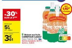 boisson aux fruits Carrefour