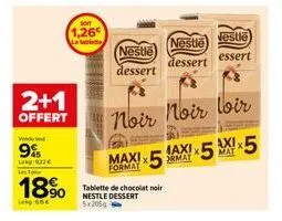 chocolat noir nestlé