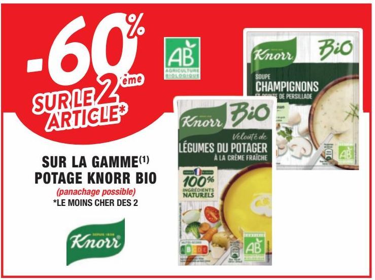 soupes, potages et purées Knorr
