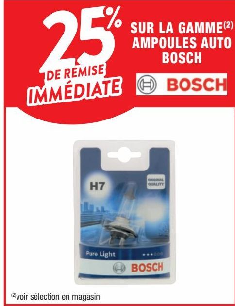 ampoule Bosch