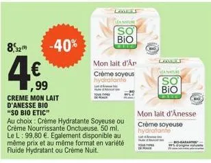 crème hydratante lea