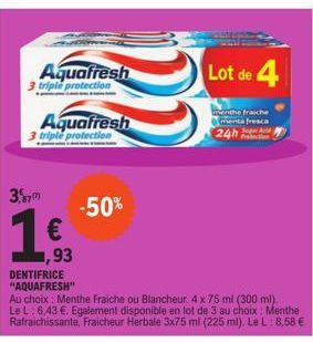 dentifrice Aquafresh