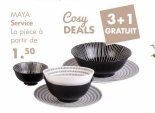 MAYA  Service  La pièce à  partir de 1.50  Cosy 3+1  DEALS GRATUIT 