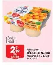 france  elabore en  delice  38  219  500  menyert thinabelles  alsace lait  délice de yaourt mirabelles, 4 x 125 g. rt5011165 