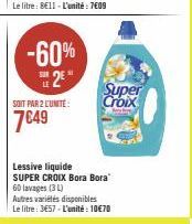 lessive liquide Super Croix