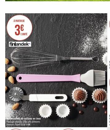 A PARTIR DE  finlandek  Mecessolles de cuisine en inox hefs produits à des prix différents Exemple Tout 25cm € 