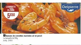 queues de crevettes 