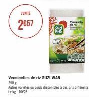 L'UNITE  2€57  Ser WAN  Vermie  deris 