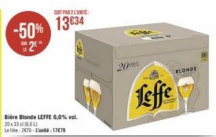 bière blonde Leffe