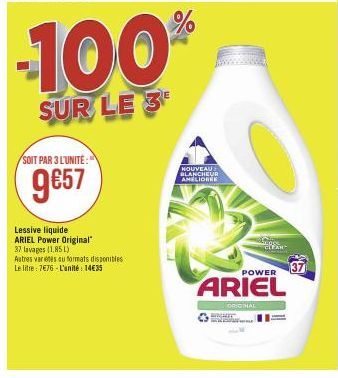 lessive liquide Ariel