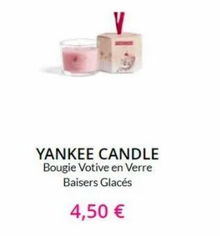 yankee candle bougie votive en verre baisers glacés  4,50 €  