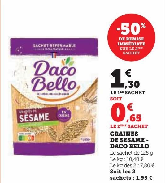 GRAINES DE SESAME - DACO BELLO