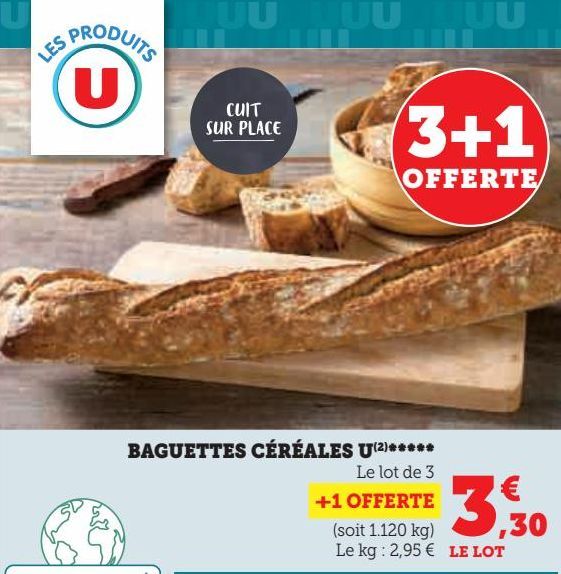 BAGUETTES CÉRÉALES U