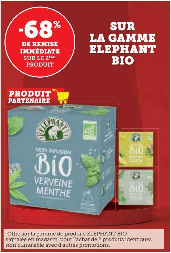 sur la gamme elephant bio