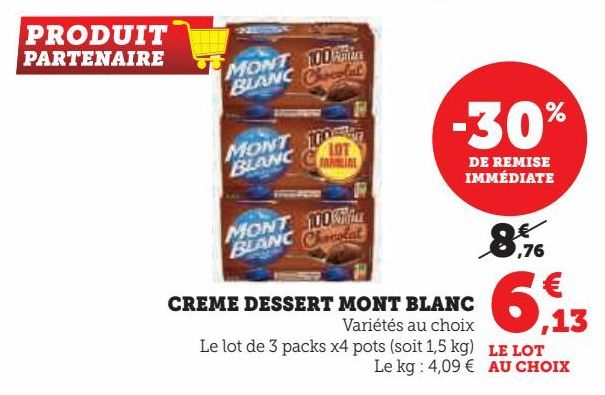 CREME DESSERT MONT BLANC