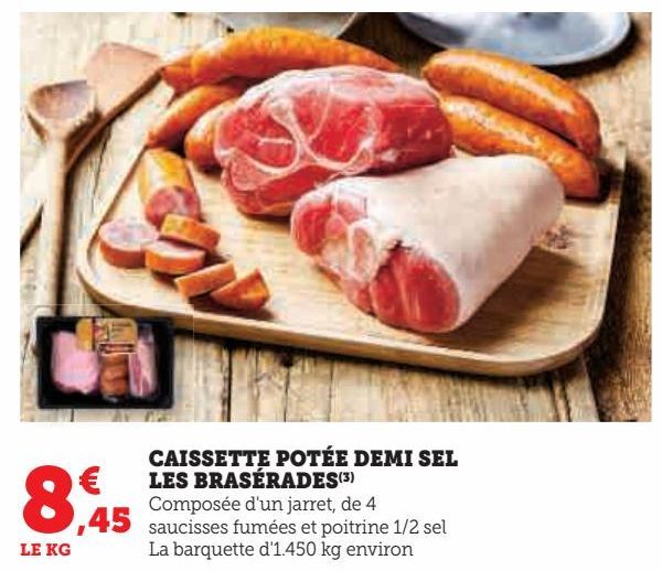 CAISSETTE POTÉE DEMI SEL LES BRASÉRADES(