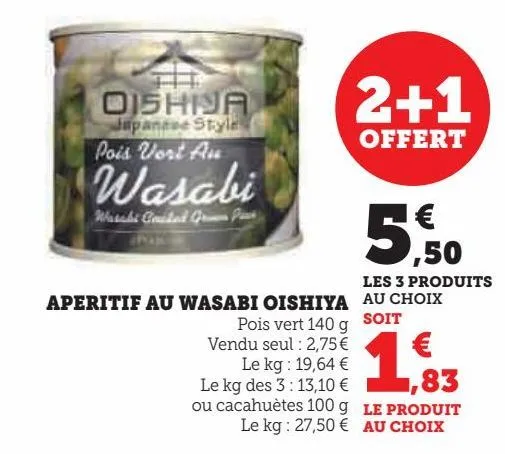 aperitif au wasabi oishiy
