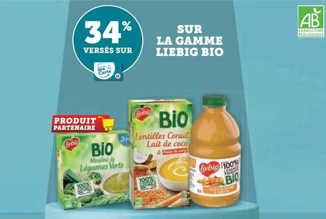 sur la gamme liebig bio