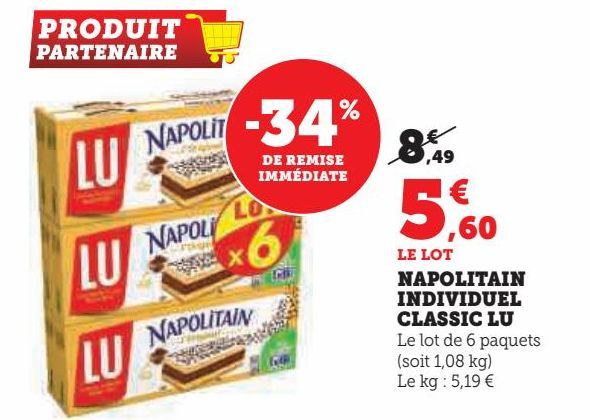 NAPOLITAIN INDIVIDUEL CLASSIC LU