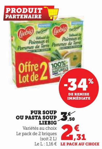 PUR SOUP OU PASTA SOUP LIEBIG