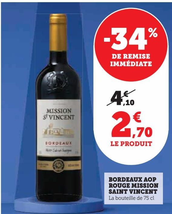 BORDEAUX AOP ROUGE MISSION SAINT VINCENT