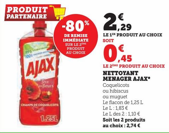 NETTOYANT MENAGER AJAX