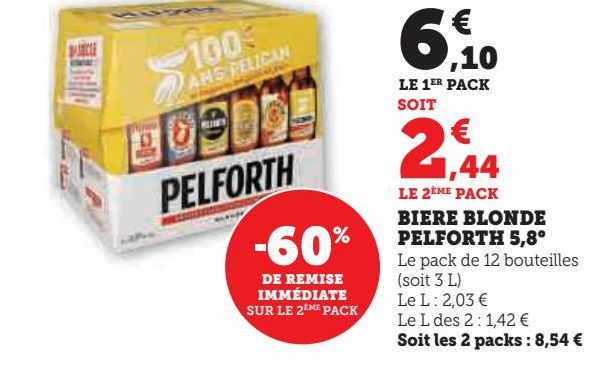 BIERE BLONDE PELFORTH 5,8°