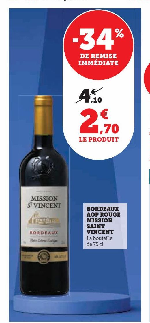 BORDEAUX AOP ROUGE MISSION SAINT VINCENT