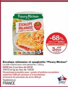 escalope fleury michon