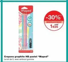 crayons graphite maped