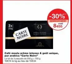 café moulu carte noire