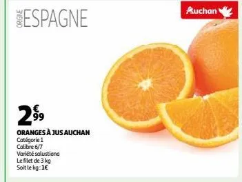 oranges à jus auchan
