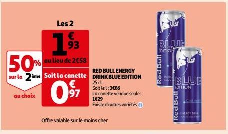 RED BULL ENERGY DRINK BLUE EDITION