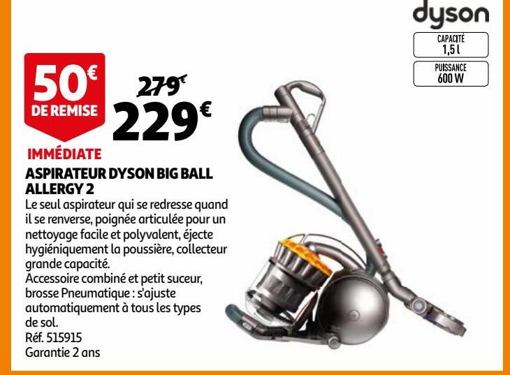 ASPIRATEUR DYSON BIG BALL ALLERGY 2