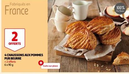 4 CHAUSSONS AUX POMMES PUR BEURRE