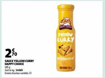 happy choice  dono  yellow curry  netweight 