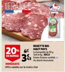 ROSETTE BIO HAUT PAYS