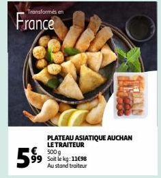 PLATEAU ASIATIQUE AUCHAN LE TRAITEUR